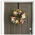thumbnail image 6 of 2 Pack 15" Wreath Hanger for Front Door Christmas Decoration Metal Over The Door Hooks, Christmas Garland Holders Seasonal Home Storage Organizer, 6 of 7