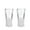 Clear, variant on Host Double-Walled Plastic Freeze Beer Glass - Freezer Gel Chiller Glass, Grey
