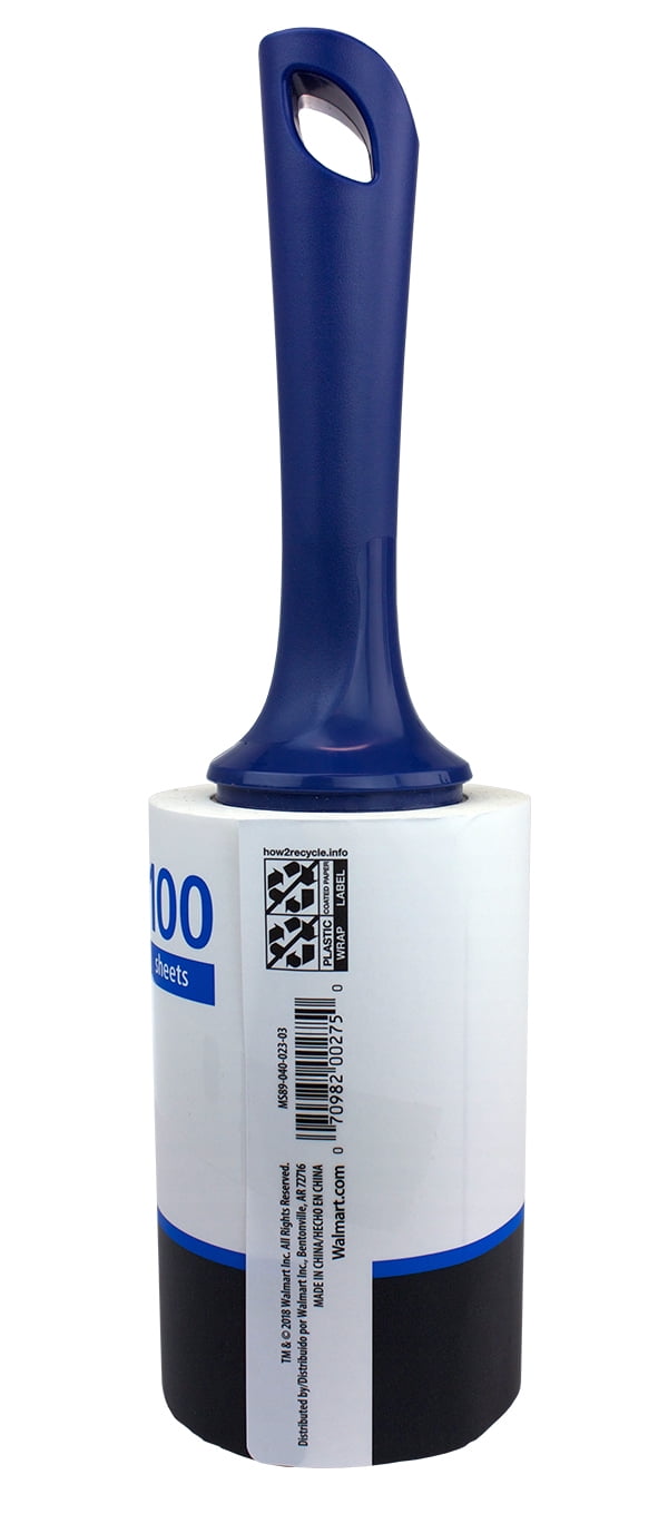 Mainstays Extra Sticky 100 Sheet Giant Lint Roller With 4 6 Tall Sheets Walmart Com Mainstays Extra Sticky 100 Sheet Giant Lint Roller With 4 6 Tall Sheets Walmart Com