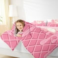 thumbnail image 4 of Manfei Girly Pink Axolotl Queen Comforter Set, Sweet Ice Cream Bedding Sets, Teens Girls Kids Reversible Bedding Comforter Set, Super Cozy Room Decor, 3pcs, 4 of 8