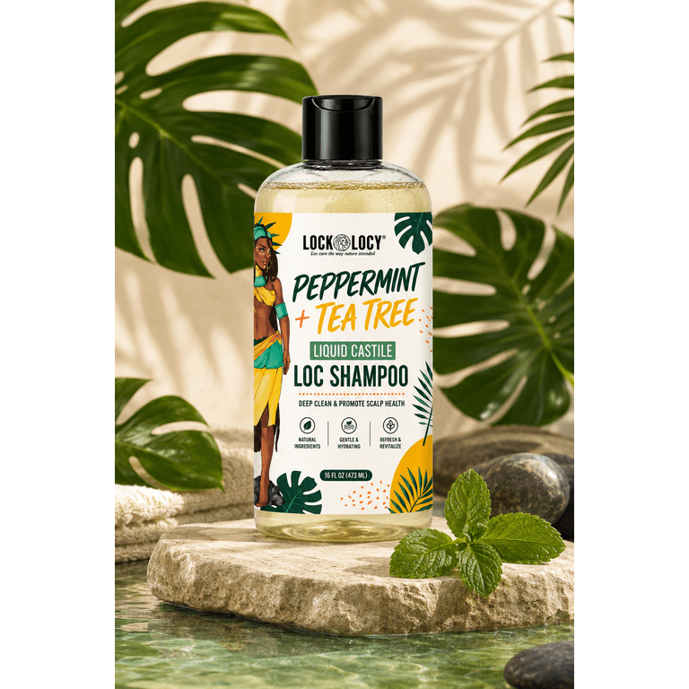 Lockology Loc Organic Peppermint & Tea Tree Shampoo for Dreadlocks