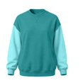 thumbnail image 5 of qafoshin Color Block Crew Neck Sweatshirt for Men, Fashion Classic Regular Fit Soft Raglan Long Sleeve Casual Pullover Tops, 5 of 5