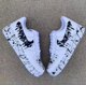 thumbnail image 1 of Air Force 1 Low Custom Cookies and Cream V2 White Black Shoes Art Mens Size 11.5, 1 of 6