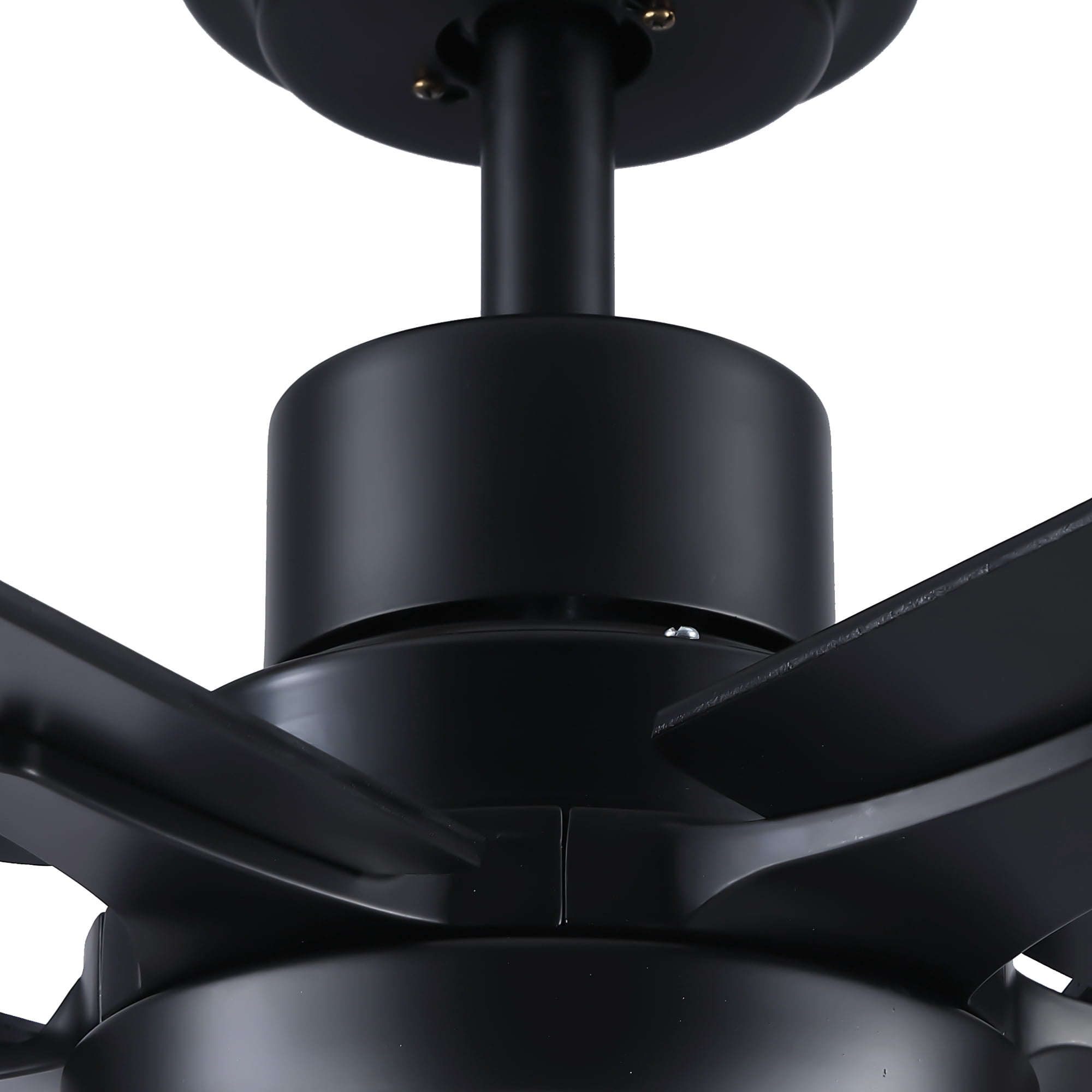 Leumius 52" Ceiling Fan with Light and Remote with Quiet DC Motor, Reversible Blades, Dimmable 3CCT LED Light for Living Room Bedroom Black