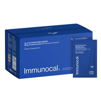 glutathione immunocal benefits immune system Supplement Pack of 2 1 Regular and 1 Booster Whey Protein Isolate and Precursor Includes 50+ Fruits and Vegetables 30 Servings Each : Health & Household Immunotec: Globally Trusted Immune Health