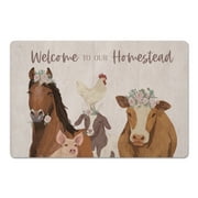 Creative Products Welcome to Our Homestead 18 x 27 Floor Mat
