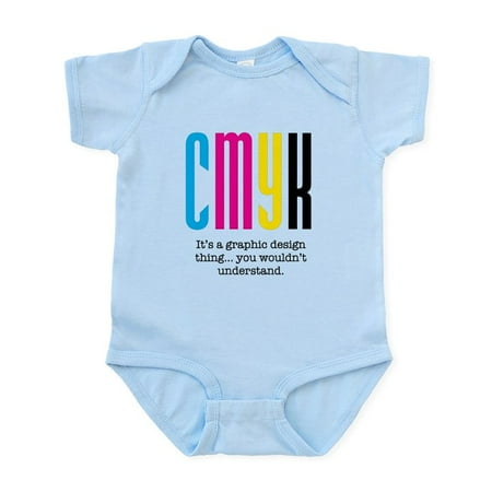 

CafePress - Cmyk Design Thing Infant Bodysuit - Baby Light Bodysuit Size Newborn - 24 Months