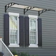 thumbnail image 4 of Zimtown 35.4"x77" Window Awning Door Sun Shade Canopy Hollow Sheet UV Rain Snow Protection, 4 of 7