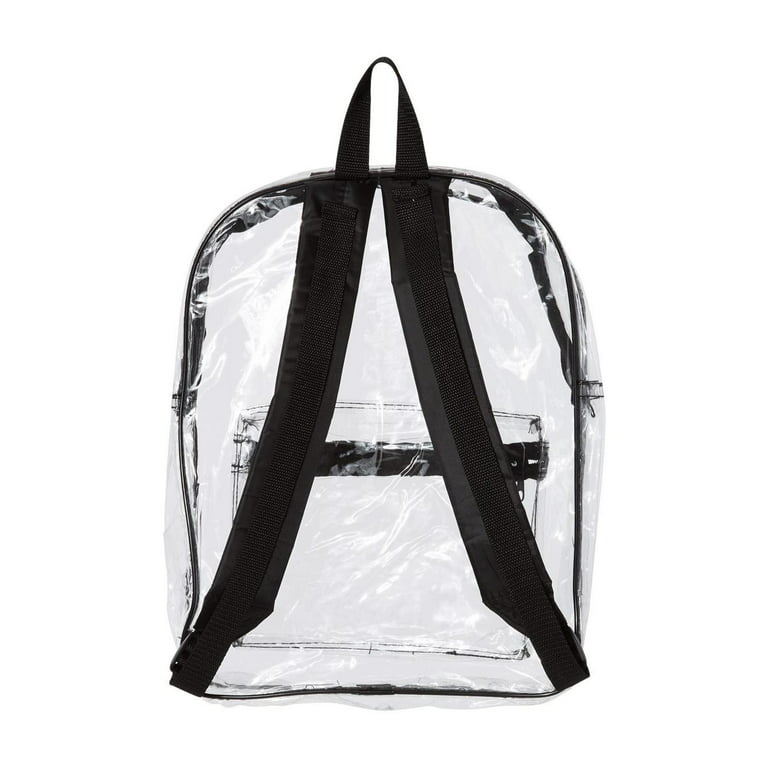7010 Clear PVC Backpack with Zippered Pocket-Liberty Bags