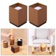 thumbnail image 5 of Pie de pata de muebles Autoadhesivo antideslizante Elevadores de muebles Silla Escritorio Pies de Accesorios Cuadrado 6x10cm Marrón Macarena Elevadores de sofá, 5 of 8