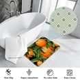 thumbnail image 3 of Tangerine Polyester Non-Slip Indoor Carpet Kitchen Mat - Machine Washable Door Rug Chair Mat, 3 of 6