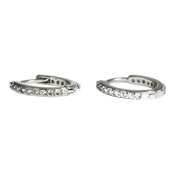 DESIGNICE Small Cartilage Earrings Tragus Piercing Jewelry Titanium Helix Cartilage Hoop - Silver 8mm