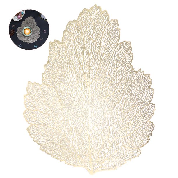 Mantel Individual De Hoja Hueca, Posavasos Con Textura Transparente, Almohadilla De Mesa Con Aislamiento Térmico, Tapete De Taza De Pvc, Decoración Para Oficina, Comedor, Cocina Monstrate HA027614-02