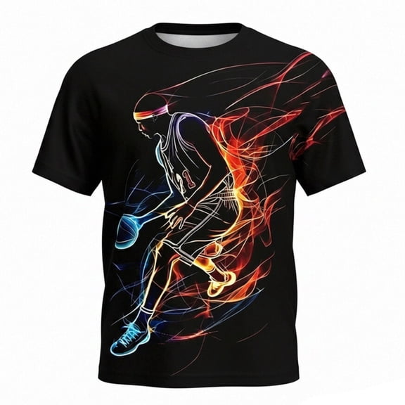 WERYOUNG Boy's Football Graphic T Shirt Casual Wear Short Sleeve Tees Youth Sportswear Training T-Shirts Outdoor Activities Stylish Tops