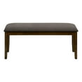 thumbnail image 2 of Monarch Specialties Bench, 44" Rectangular, Upholstered, Wood, Dining Room, Kitchen, Entryway, Brown Solid Wood, Brown Fabric, Transitional, 2 of 9