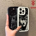 thumbnail image 2 of Berserk Guts funda de teléfono de Anime de sangre caliente para IPhone 15, 14, 13, 12, 11 Pro Max, Mini, XR, XS, X, 7, 8 Plus, funda de TPU suave con correa de mano, 2 of 5