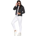 thumbnail image 5 of Women Solid Stylish Casual Bomber Jacket, 5 of 5