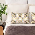 thumbnail image 2 of KLL Colorful Checkered 1 Pattern Silk Pillowcase for Hair and Skin Standard Size 20"X 30" Soft Breathable Pillow Covers for Sleeping, 2 of 6