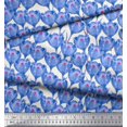 thumbnail image 2 of Soimoi Rayon Fabric Tulip Flower Print Sewing Fabric Yard 56 Inch Wide, 2 of 3