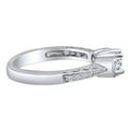 thumbnail image 2 of AFFY 0.57 Cttw Round Shape White Natural Diamond Engagement Band Ring In 14K Solid White Gold, 2 of 2