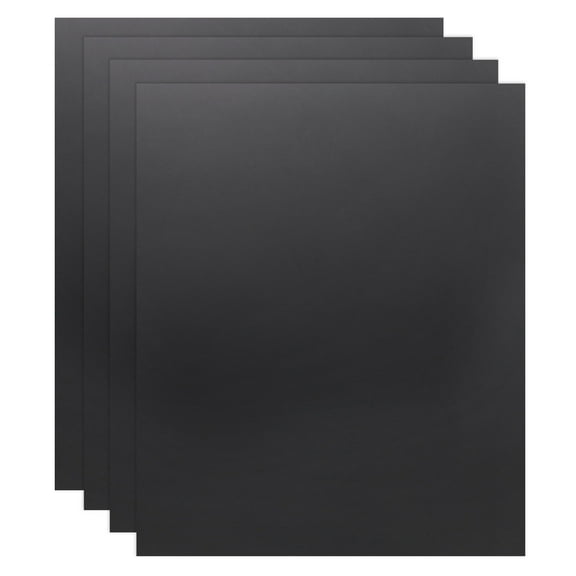 Uxcell 4 Pack ABS Plastic Sheet, 0.02" Thick 4"x6" Flexible Hard Plastic Sheet, Heat Moldable Plastic Panel for DIY Crafts Home Decoration, Black