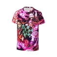 thumbnail image 3 of Demon Slayer Kids' Short Sleeve T-Shirt Print Tee Shirts For Boys & Girls Summer Casual Wear Fashion Top Blouse Medium, 3 of 9