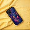thumbnail image 4 of iPhone 15 Case - Lightweight Yellowing Resistant with Colorful Forest Pattern Design - Vibrant Trees in Pink Orange Yellow & Blue, 4 of 6