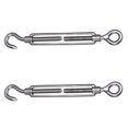 thumbnail image 1 of Tensores Gancho Reedny Tensor de acero inoxidable 304 Heavy Duty M4 M6 M8 Tensor de gancho y ojo para cables Tensión de cuerda de alambre 5/32"" 1/4"" 5/16"" para instalación de cuerda de tienda de ca, 1 of 5