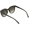 thumbnail image 4 of Oversize Cat Eye Sunglasses Neutral Color Flat Lens 60mm (Black / Lavender ), 4 of 4