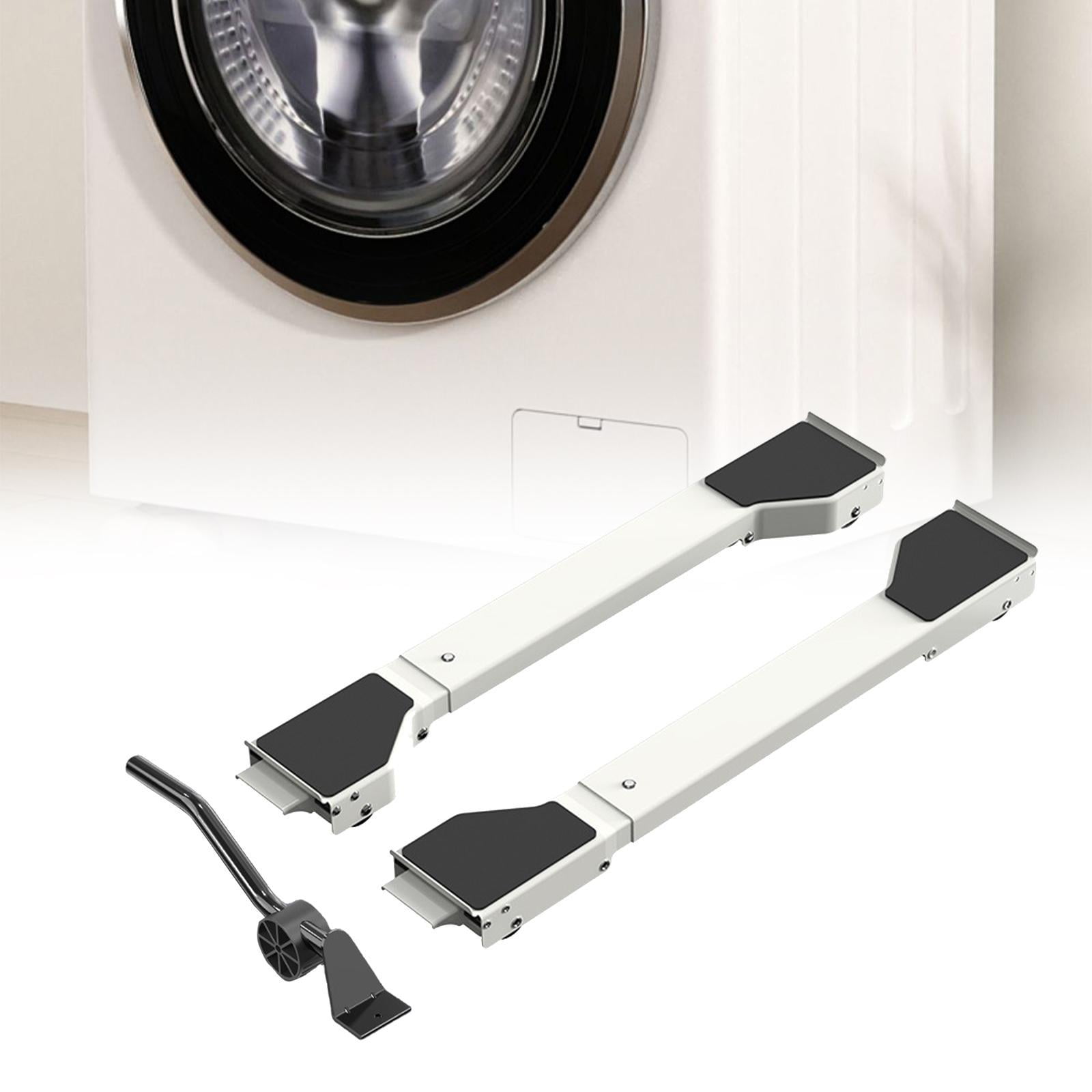 Baoblaze Extendable Appliance Rollers Dryers Holder for Refrigerator Washing Machines White