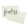thumbnail image 2 of Fearless Cotton Canvas Cosmetic Bag, 2 of 4