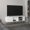 White, variant on Modern TV Stand for 65 Inch TV with 2 Doors and Open Shelves, 54.7 Inch Wide Entertainment Center, Black MDF Furniture for Living Room