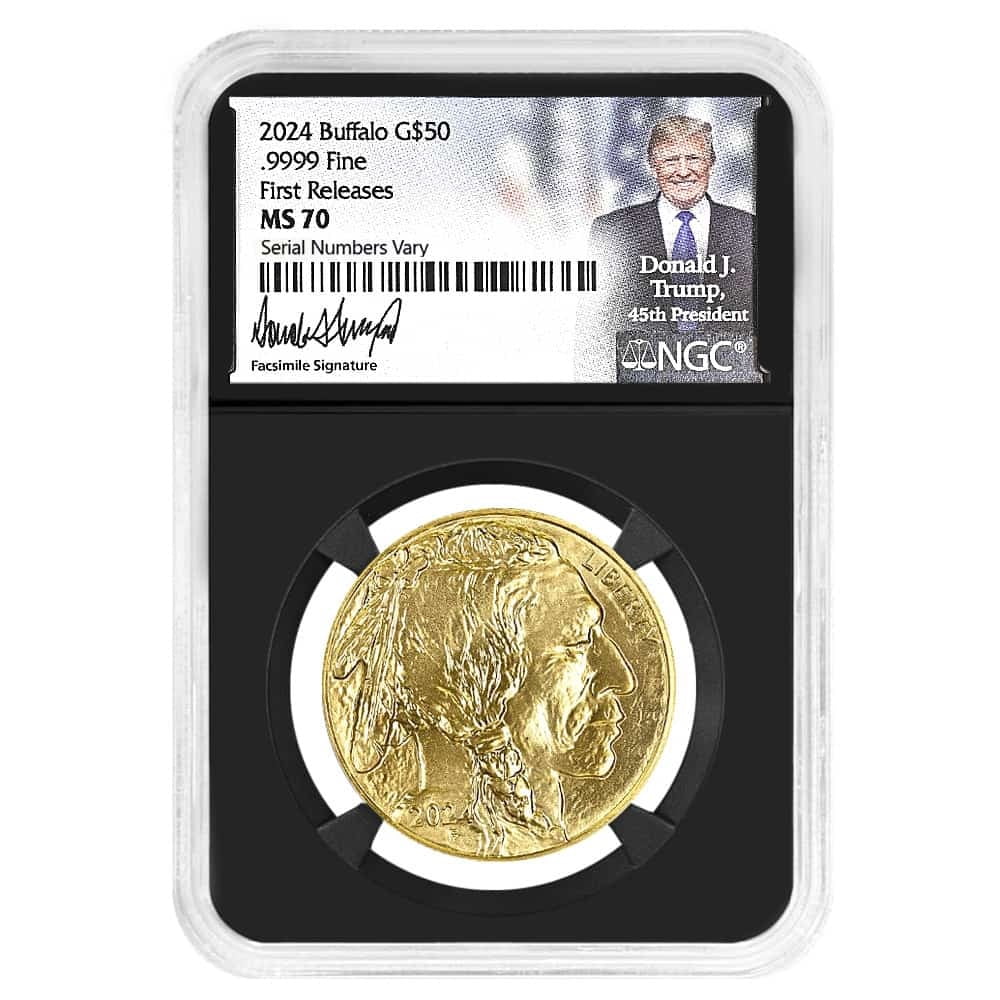 2024 1 oz Gold American Buffalo NGC MS 70 FR (Trump Signature)