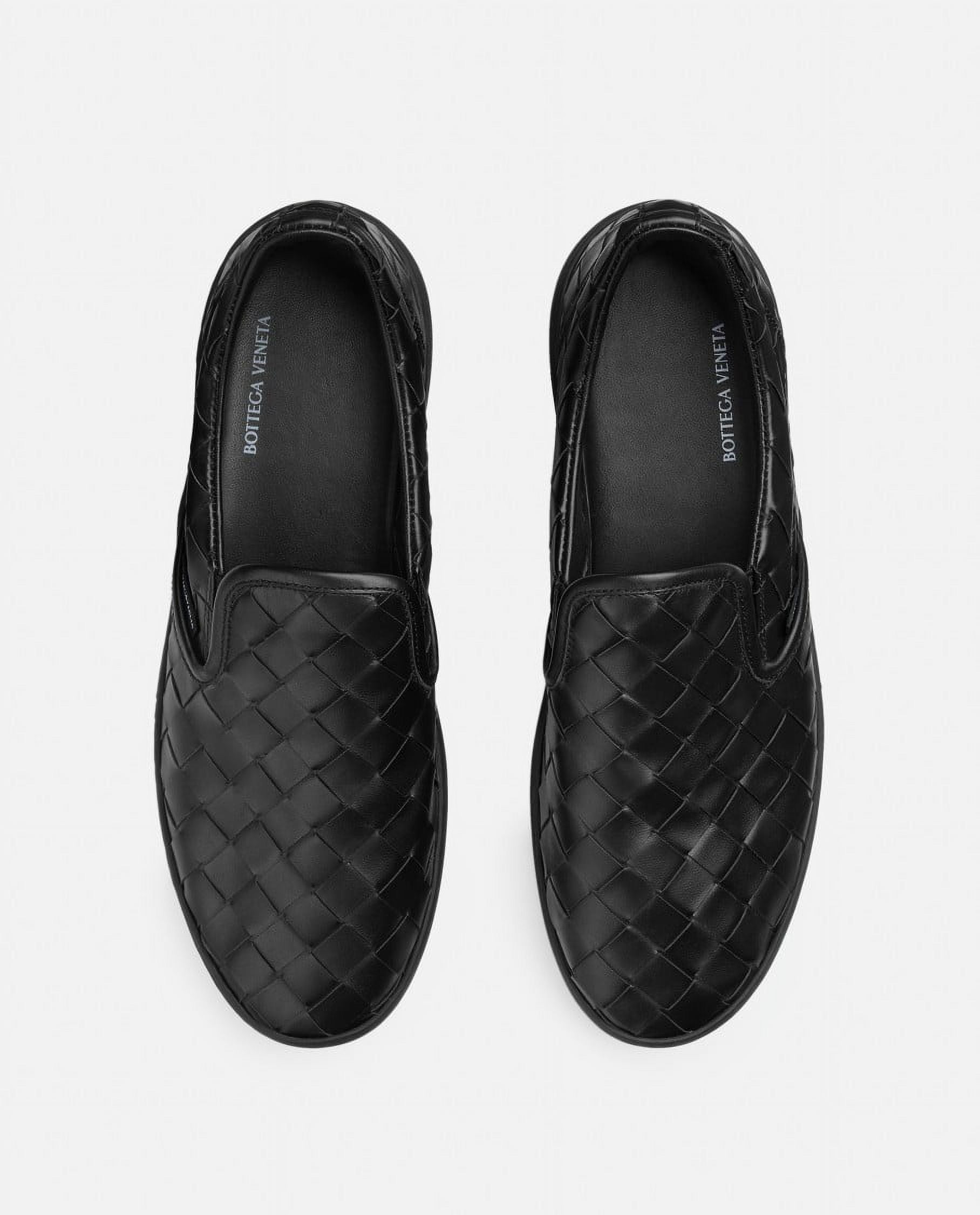 「BOTTEGA VENETTA」BLACK Intre Slip-on レザー BOTTEGA VENETTA」BLACK Intre Slip-on レザー