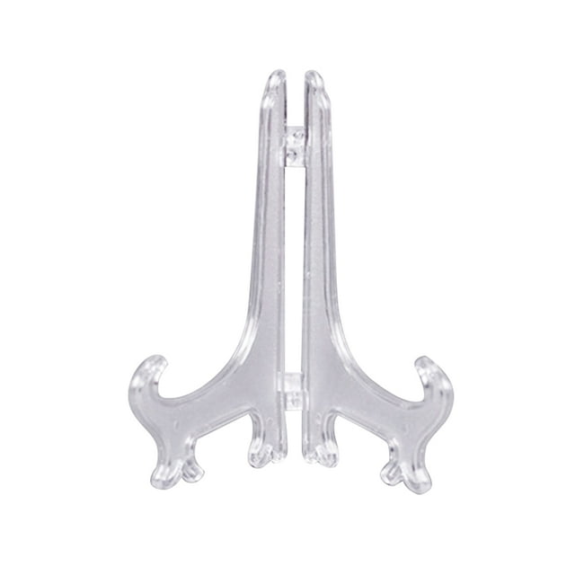 Electronicheart Pack of 10 Display Stands Holder Tabletop Artwork Rack Bracket Photo Frame Tray Decoration Pedestal Party Office 4inch 1Set