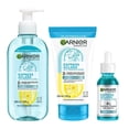 thumbnail image 1 of Kit Garnier Rutina Express Aclara Anti Acné 3 pasos, Agua Micelar con Acido Salicílico 400ml + Micro Exfoliante Sueva Anti Acné 150ml + Serum Booster Anti Acn&amp;eacu, 1 of 6