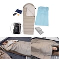 thumbnail image 6 of QSTDGVPW Thermal Sleeping Bag Camping Hiking Travel Sleep Bag 1.6kg Gray Upgraded, 6 of 8