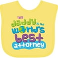 thumbnail image 3 of Inktastic Attorney Dad Lawyer Boys or Girls Baby Bib, 3 of 4