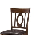 thumbnail image 3 of Benjara Mid Century Modern Style Dining Chairs with Flared Back, Set of 2, Brown, 3 of 5