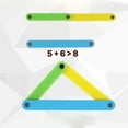 thumbnail image 3 of Soumake 10Pcs/Set 4-10cm Magnetic Geometric Strips Tools Building Polygon Learning Aids, 3 of 4