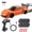 orange, variant on The Ministorm Drift Cars, 1:43 Mini RC Drift Car, Gyro Correction, Proportional Steering, 15KM/H, 2.4G Control, Rechargeable Fast Racing Car with Lights Kit for Adults and Collectors