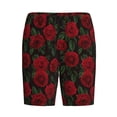 thumbnail image 4 of Naloa Rose Men's Short Pajama Pants, Lounge Comfort Shorts with Elasticized Waistband and Side Pockets - Small, 4 of 9
