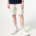 thumbnail image 2 of Guluxicc Kids Boys Athletic Shorts Elastic Waist Summer Solid Color Moisture Wicking Drying Shorts for Casual Activities, 2 of 8