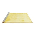 thumbnail image 2 of Ahgly Company Machine Washable Indoor Square Abstract Yellow Modern Area Rugs, 3' Square, 2 of 4