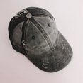 thumbnail image 1 of Vintage Ponytail Baseball Cap Women Adjustable Snapback Hat Mesh Distressed Summer Cap Woman Sunhat black Adjustable, 1 of 6