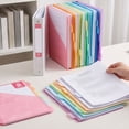 thumbnail image 5 of 8 Count Dividers with Two Pockets, 8 tab Binder Dividers Binder Organizer, Binder Divider with Tabs for School Office and Home Organization, Multicolor, 1 Set 28.5x23.6x1cm, 5 of 6