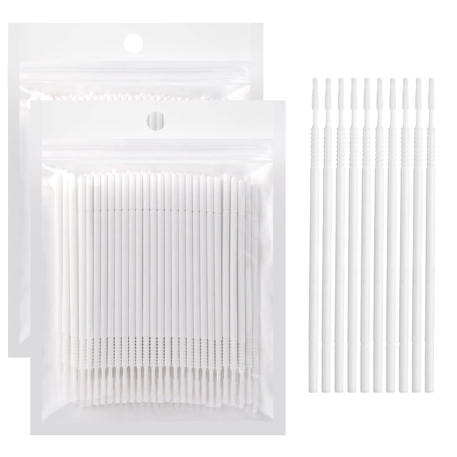 Microcepillos aplicadores Dming, 200 unidades, para extensiones de pestañas