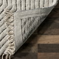 thumbnail image 4 of nuLOOM Sherrell Modern High/Low Tassel Area Rug, 7' 6" x 9' 6", Ivory, 4 of 9