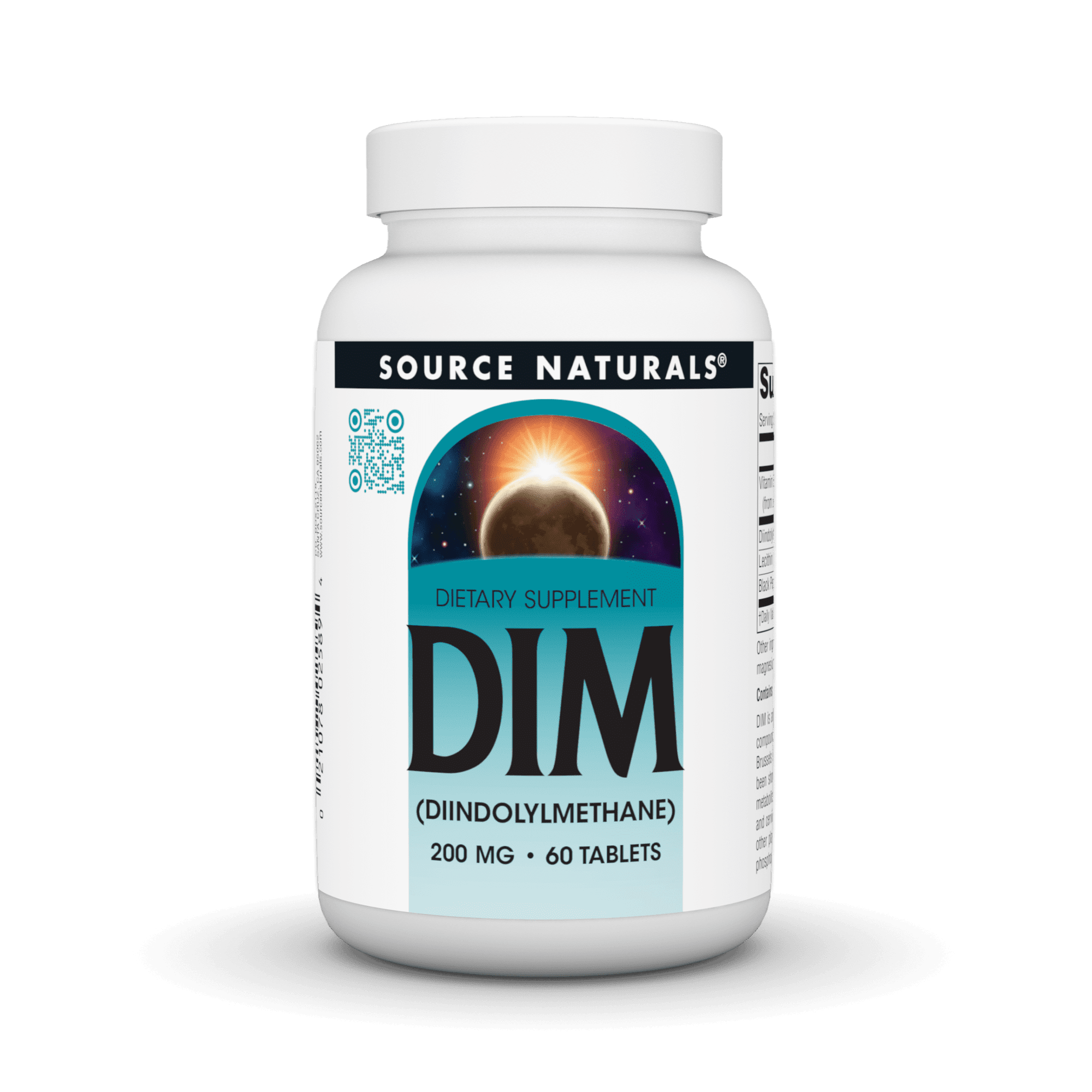 Source Naturals DIM, 200mg - 60 Vegetarian Tablets