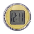 thumbnail image 1 of Reloj de Coche Único Bargains Amarillo Claro Reloj Analógico para Coche Redondo ABS 2.6x2.6x1cm Pantalla Adhesiva de Tiempo 1 Pcs, 1 of 1